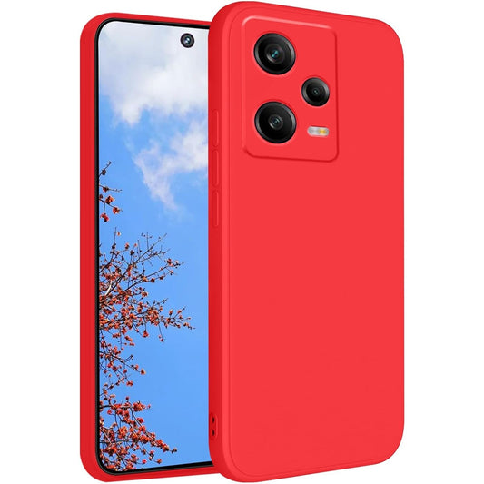 Husa de Protectie Matte TPU, Klevo, pentru Xiaomi Redmi 12 Pro, Protectie Camera, Antisoc, Antizgariere, Antialunecare, Acoperire Completa, Rosu