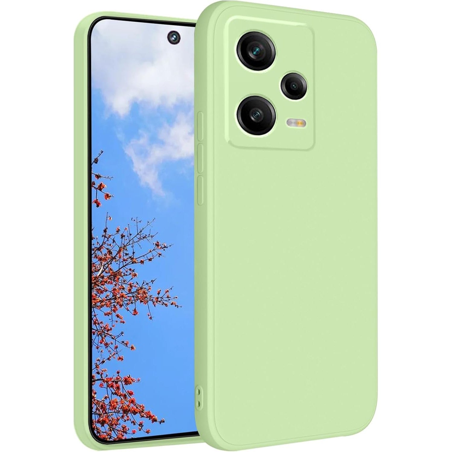 Husa de Protectie Matte TPU, Klevo, pentru Xiaomi Redmi 12 Pro, Protectie Camera, Antisoc, Antizgariere, Antialunecare, Acoperire Completa, Verde