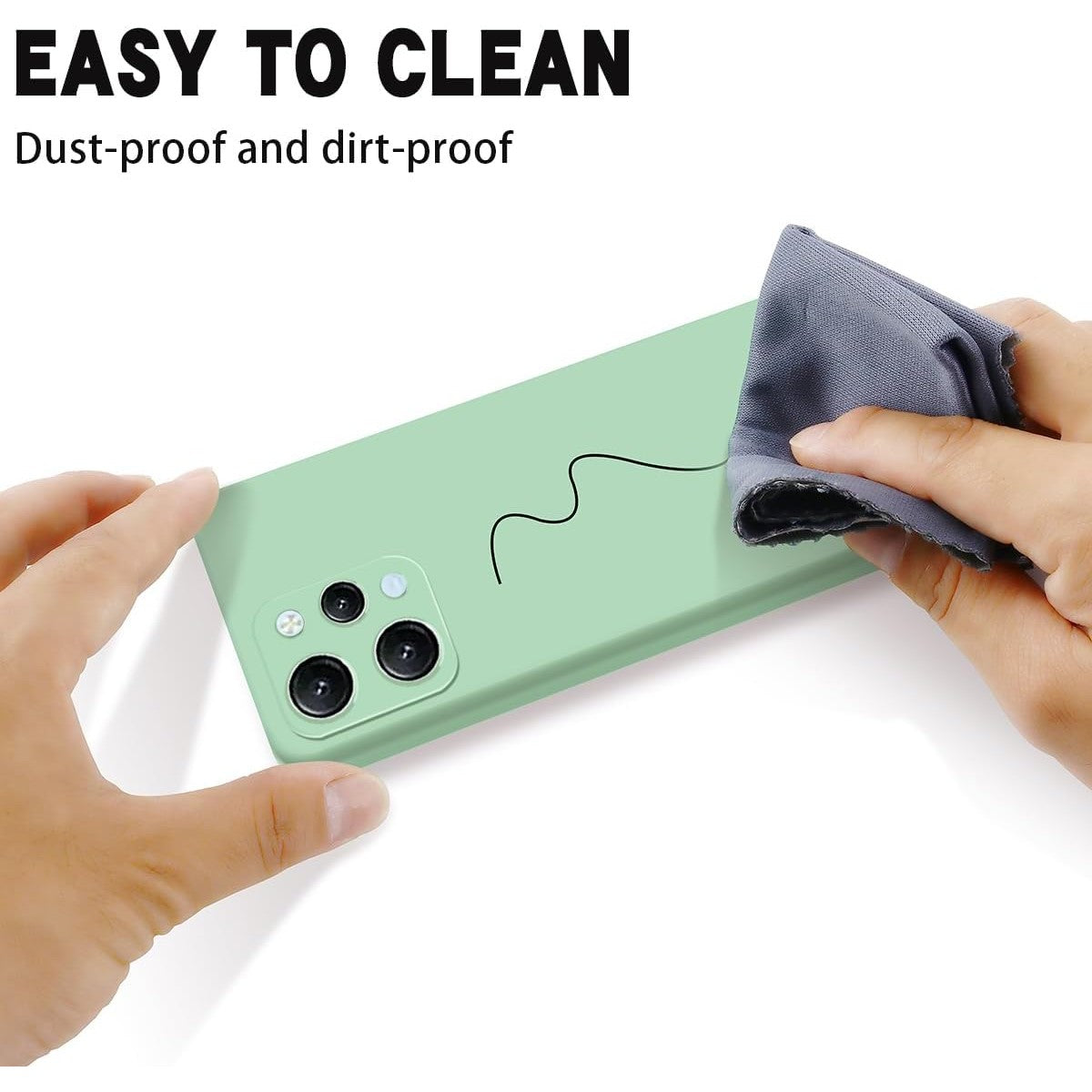 Husa de Protectie Matte TPU, Klevo, pentru Xiaomi Redmi 12, Protectie Camera, Antisoc, Antizgariere, Antialunecare, Acoperire Completa, Verde