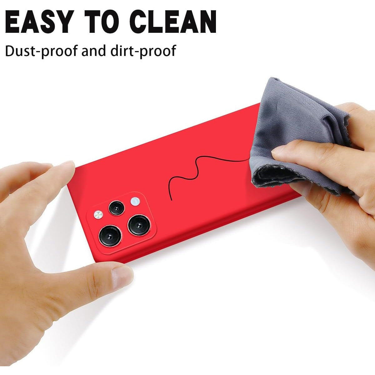 Husa de Protectie Matte TPU, Klevo, pentru Xiaomi Redmi 12 Pro, Protectie Camera, Antisoc, Antizgariere, Antialunecare, Acoperire Completa, Rosu