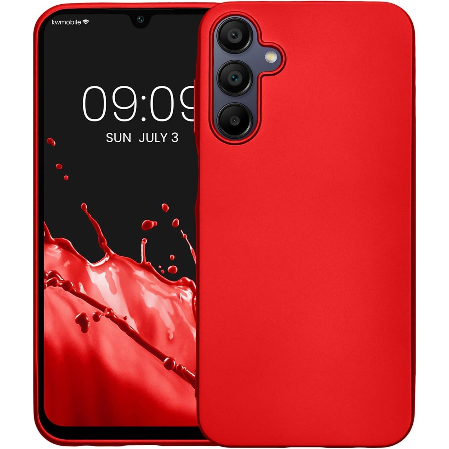 Husa de Protectie Matte TPU, Klevo, pentru Xiaomi Redmi 13C, Protectie Camera, Antisoc, Antizgariere, Antialunecare, Acoperire Completa, Rosu