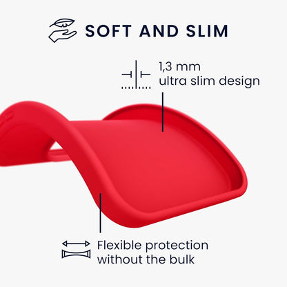 Husa de Protectie Matte TPU, Klevo, pentru Xiaomi Redmi Note 12 5G, Protectie Camera, Antisoc, Antizgariere, Antialunecare, Acoperire Completa, Rosu