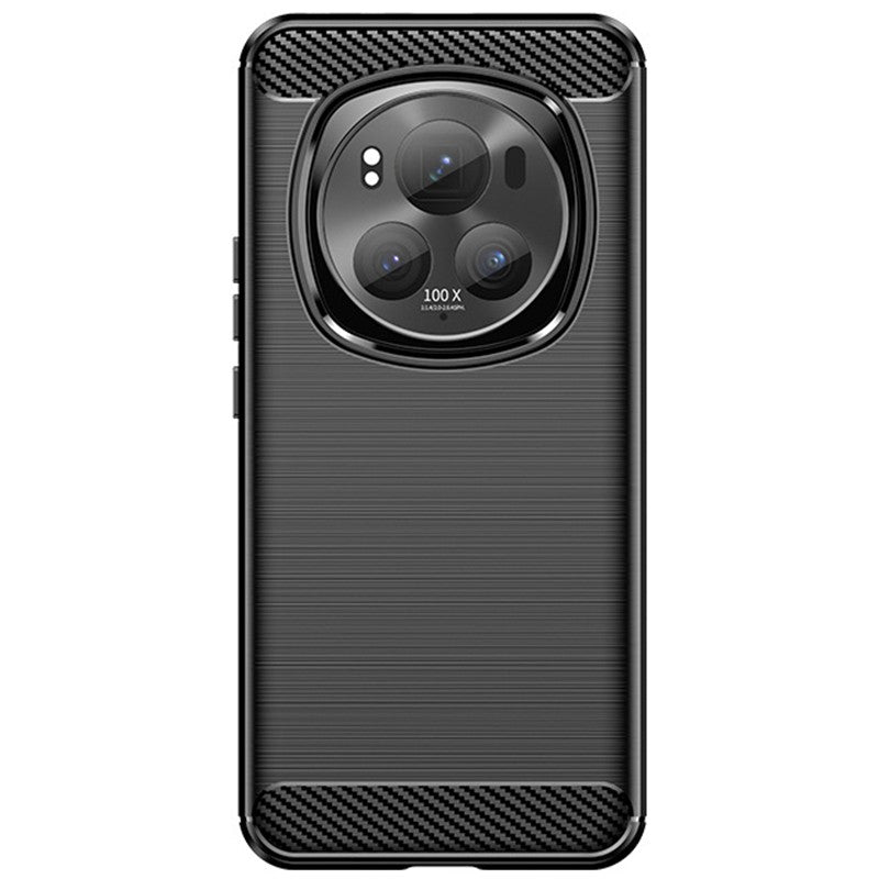 Husa de Protectie pentru Honor Magic 6 Pro, Klevo, Protectie 360, din TPU cu element de Carbon, Anti Alunecare, 1.8 mm, Negru