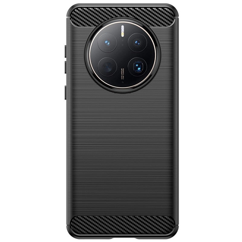 Husa de Protectie pentru Huawei Mate 50 Pro, Klevo, Protectie 360, din TPU cu element de Carbon, Anti Alunecare, 1.8 mm, Negru