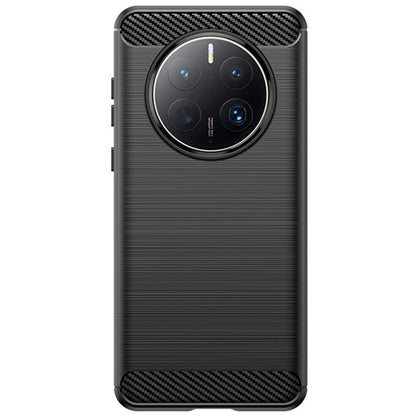 Husa de Protectie pentru Huawei Mate 50 Pro, Klevo, Protectie 360, din TPU cu element de Carbon, Anti Alunecare, 1.8 mm, Negru