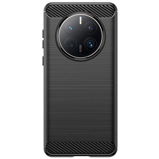 Husa de Protectie pentru Huawei Mate 50 Pro, Klevo, Protectie 360, din TPU cu element de Carbon, Anti Alunecare, 1.8 mm, Negru