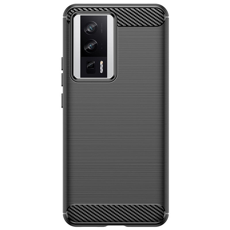 Husa de Protectie pentru Xiaomi Redmi 12, Klevo, Protectie 360, din TPU cu element de Carbon, Anti Alunecare, 1.8 mm, Negru