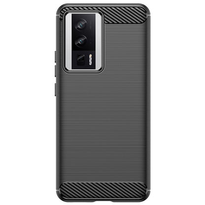 Husa de Protectie pentru Xiaomi Redmi 12, Klevo, Protectie 360, din TPU cu element de Carbon, Anti Alunecare, 1.8 mm, Negru