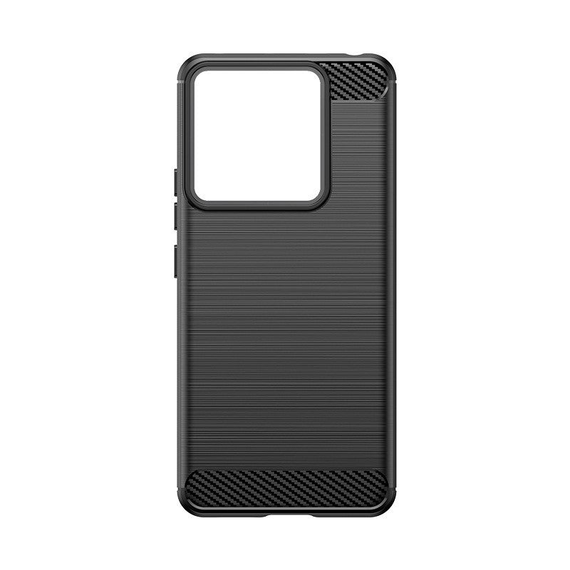 Husa de Protectie pentru Xiaomi Redmi Note 13 Pro, Klevo, Protectie 360, din TPU cu element de Carbon, Anti Alunecare, 1.8 mm, Negru
