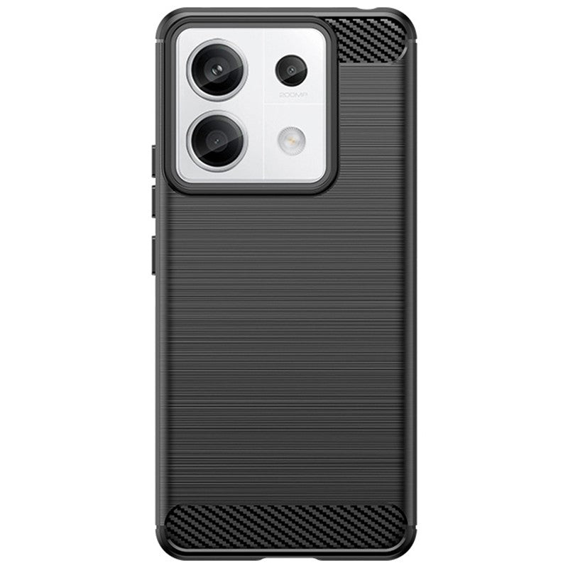 Husa de Protectie pentru Xiaomi Redmi Note 13 Pro, Klevo, Protectie 360, din TPU cu element de Carbon, Anti Alunecare, 1.8 mm, Negru