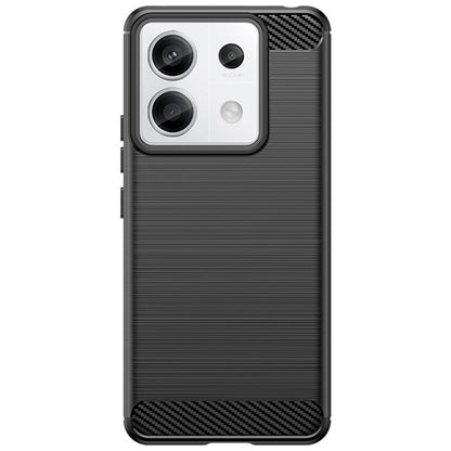 Husa de Protectie pentru Xiaomi Redmi Note 13 Pro, Klevo, Protectie 360, din TPU cu element de Carbon, Anti Alunecare, 1.8 mm, Negru