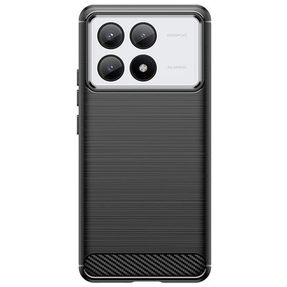 Husa de Protectie pentru Xiaomi Redmi Note 13C 5G, Klevo, Protectie 360, din TPU cu element de Carbon, Anti Alunecare, 1.8 mm, Negru