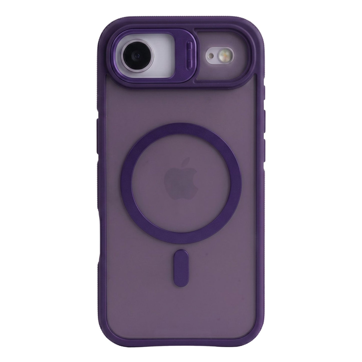 Husa de Protectie Telefon, Klevo, Compatibila cu iPhone 17 Air, MagSafe, Acrylic, Suport Metalic Protectie Camera, Anti-Soc, Mov Inchis