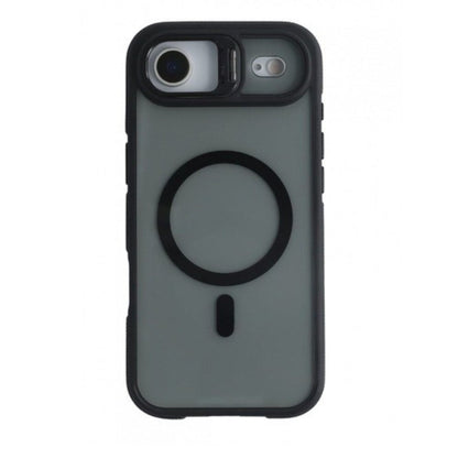 Husa de Protectie Telefon, Klevo, Compatibila cu iPhone 17 Air, MagSafe, Acrylic, Suport Metalic Protectie Camera, Anti-Soc, Negru