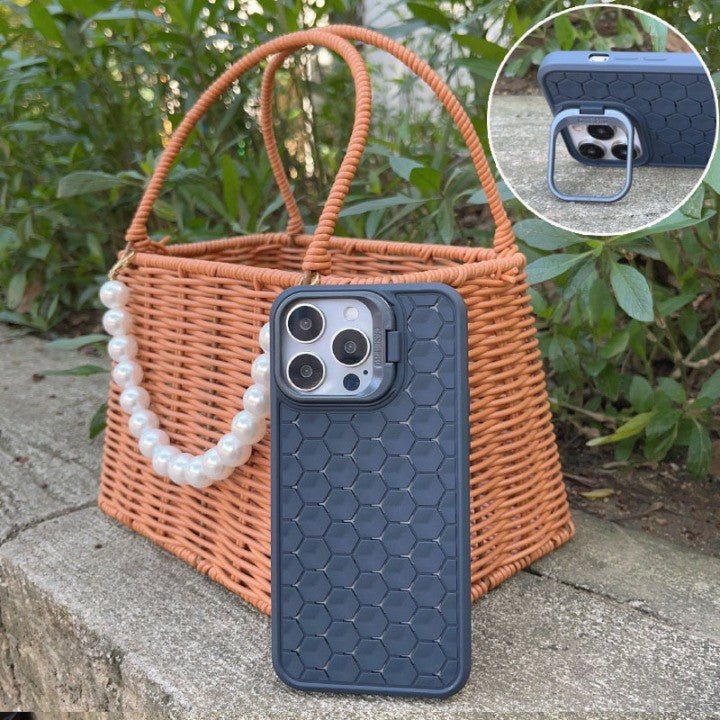 Husa de Protectie TPU, Klevo, pentru Apple iPhone 14 Pro, 3D Cube, cu Inel, Protectie Camera, Antisoc, Antizgariere, Antialunecare, Acoperire Completa, Albastru