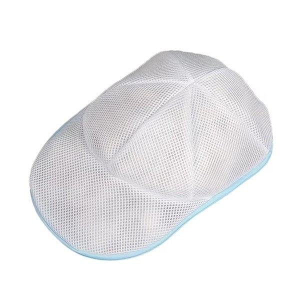 Husa de Spalare Sapca, Klevo, pentru Masina de Spalat, din Poliester, Circumferinta 53 cm, cu Fermoar, Alb/Albastru