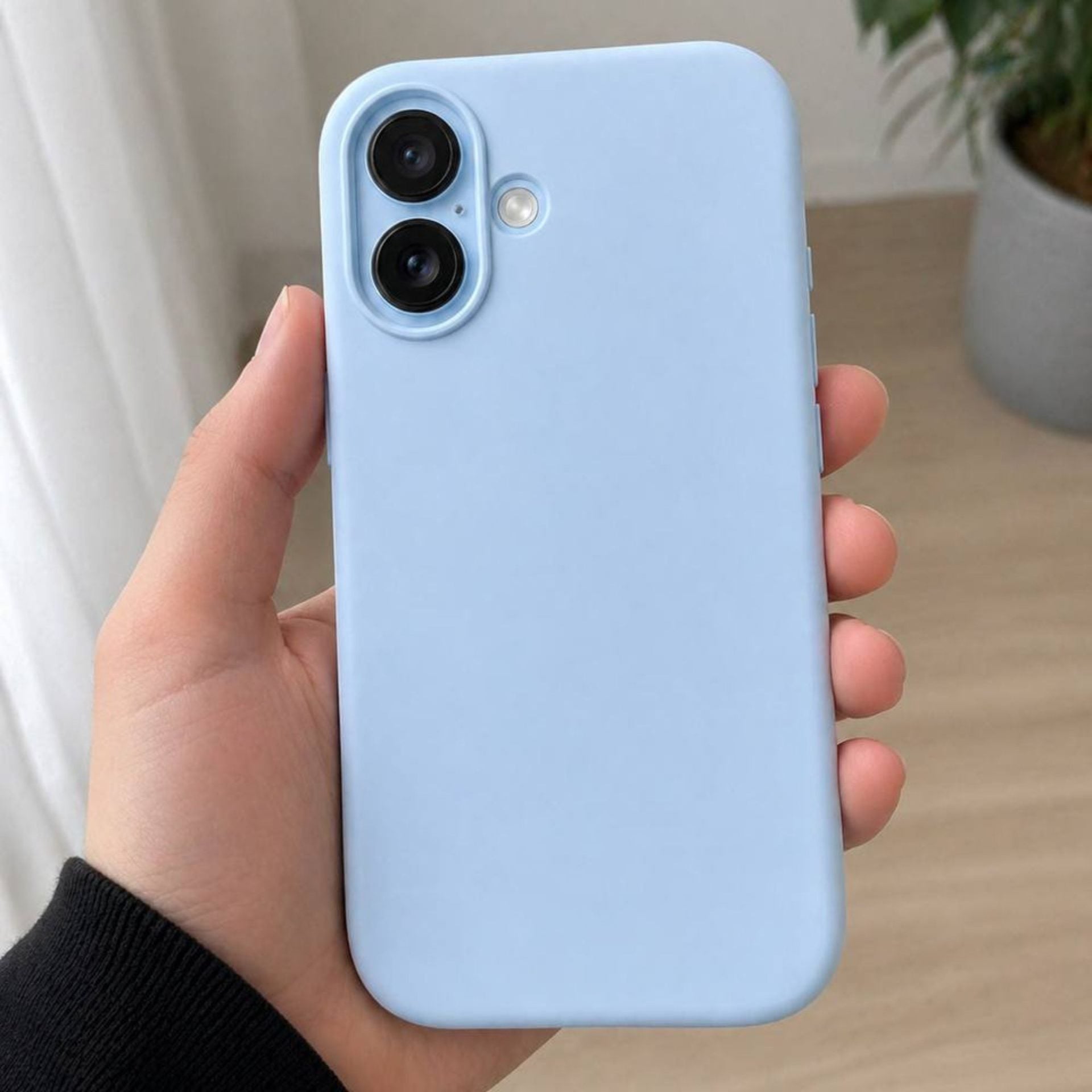 Husa de Protectie Telefon, Klevo, Compatibila cu iPhone 17, Silicon Premium Antisoc, Protectie Completa 360, Design Modern, Anti-Zgirieturi, Interior Microfibra, Albastru