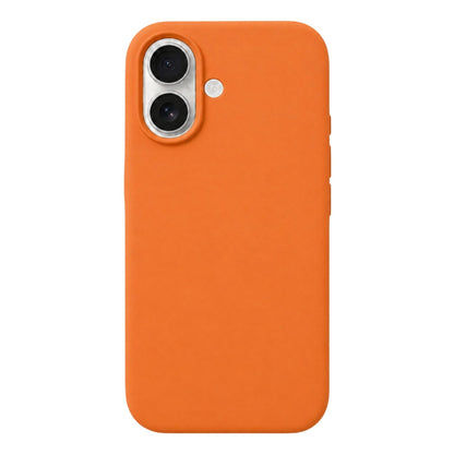 Husa de Protectie Telefon, Klevo, Compatibila cu iPhone 16, Silicon Premium Antisoc, Anti-Zgirieturi, MagSafe, Acces Camera Control, Protectie 360, Interior Microfibra, Portocaliu