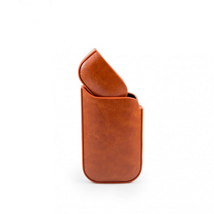 Husa Klevo pentru IQOS 2.4 Plus, Capac de Protectie, Anti Soc si Zgarieturi, din Piele Ecologica, 43 g, 12 x 6 x 2.5 cm, Portocaliu