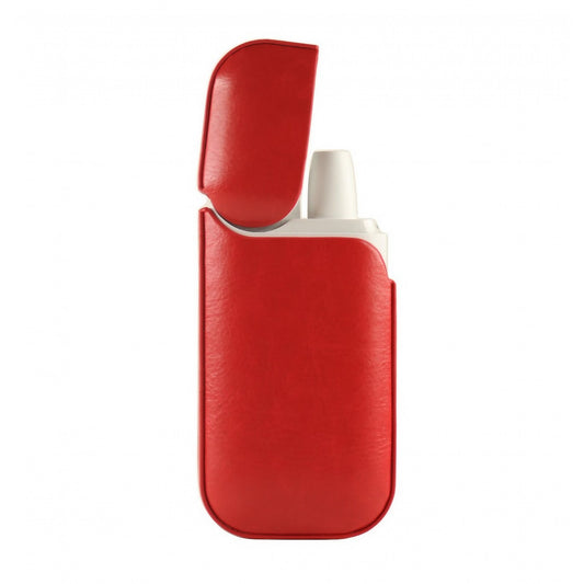 Husa Klevo pentru IQOS 2.4 Plus, Capac de Protectie, Anti Soc si Zgarieturi, din Piele Ecologica, 43 g, 12 x 6 x 2.5 cm, Rosu