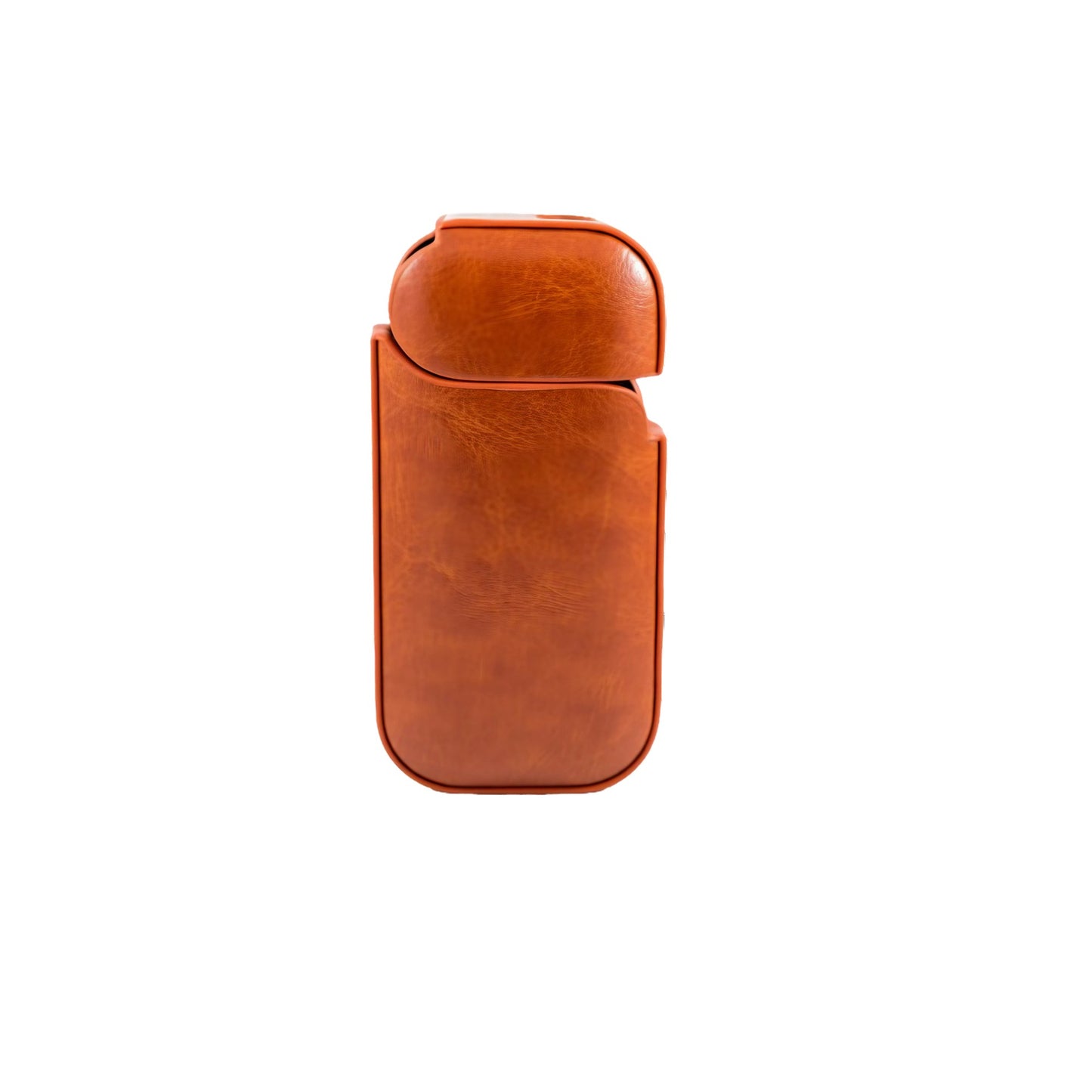 Husa Klevo pentru IQOS 2.4 Plus, Capac de Protectie, Anti Soc si Zgarieturi, din Piele Ecologica, 43 g, 12 x 6 x 2.5 cm, Portocaliu