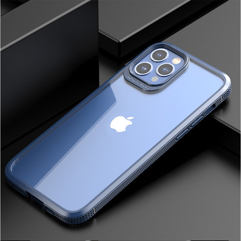 Husa Hibrid Defender MG Series pentru iPhone 14, Klevo, Protectie Antisoc, Albastru