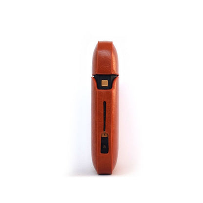 Husa Klevo pentru IQOS 2.4 Plus, Capac de Protectie, Anti Soc si Zgarieturi, din Piele Ecologica, 43 g, 12 x 6 x 2.5 cm, Maro