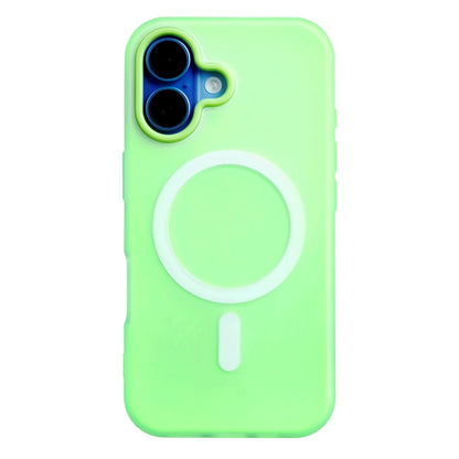Husa Telefon Jelly Magnetic 2in1, Klevo, Compatibila cu Apple iPhone 17, din PC+TPU, Magsafe, Finisaj Mat, Verde