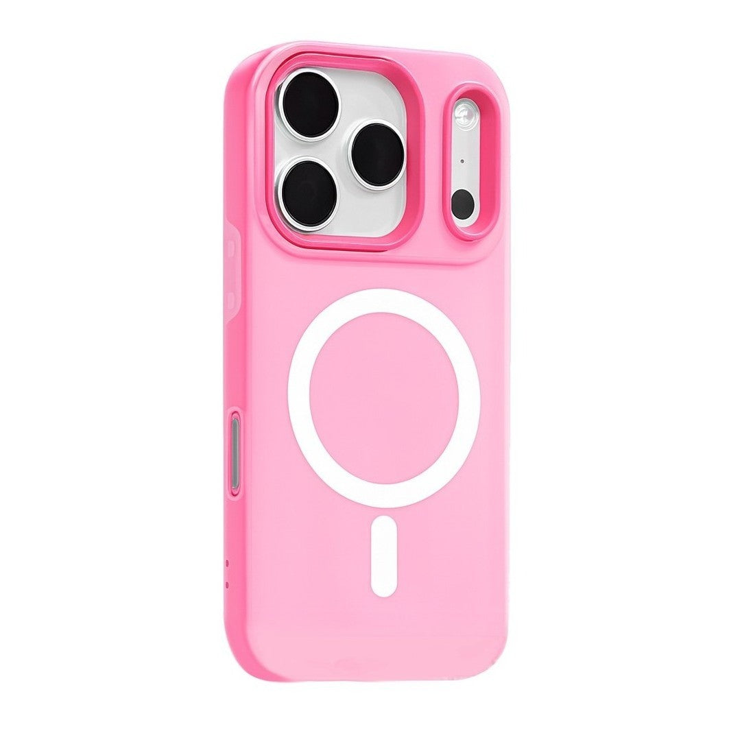 Husa Telefon Jelly Magnetic 2in1, Klevo, Compatibila cu Apple iPhone 17 Pro Max, din PC+TPU, Magsafe, Finisaj Mat, Roz