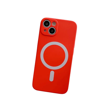 Husa MagSafe pentru Apple iPhone 13 Pro, Silicon, Protectie pentru camera, Magnetica, Incarcare Wireless,  Klevo, Rosu