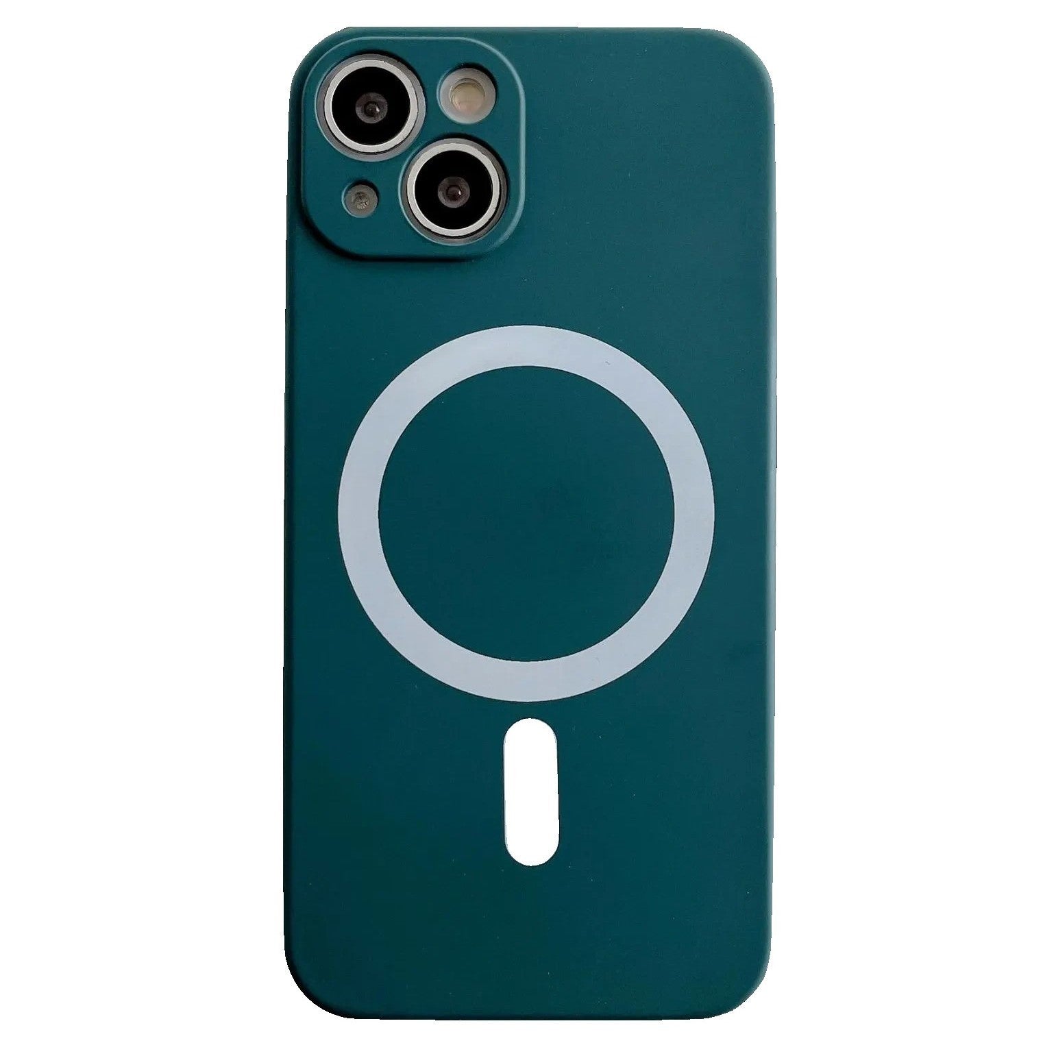 Husa MagSafe pentru Apple iPhone 14 Pro, Silicon, Protectie pentru camera, Magnetica, Incarcare Wireless,  Klevo, Verde
