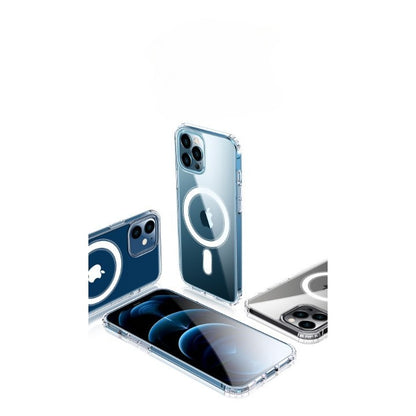Husa MagSafe Silicone Acryl pentru iPhone 14 Pro Max, Klevo, ambalaj Blister Transparenta