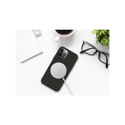 Husa protectie Klevo pentru iPhone 14 Pro Max Mag Safe, 2 in 1 incarcare si magnet, Soft silicone, Negru