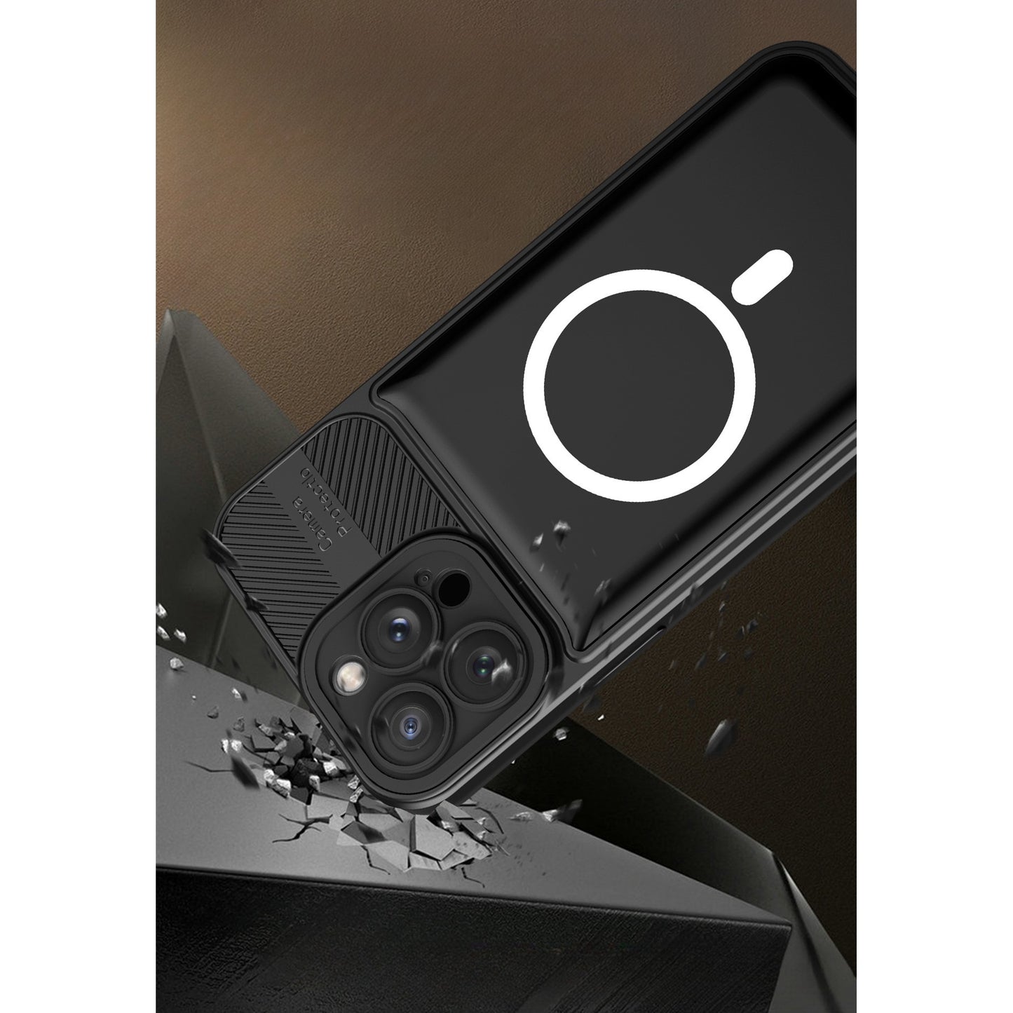 Husa pentru Apple iPhone 14 Pro Max MagSafe, Urban Armor, Klevo, Negru, suport magnetic