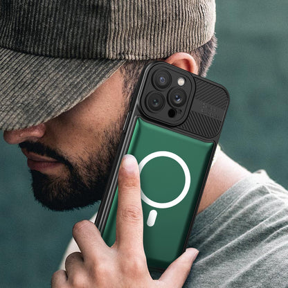 Husa pentru Apple iPhone 12 Pro MagSafe, Urban Armor, Klevo, Verde inchis, suport magnetic