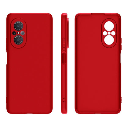 Husa Matte TPU pentru Huawei NOVA 9 SE, Klevo, Silicon Slim, Protectie Antisoc, Rosu