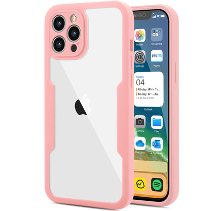 Husa Max Defence pentru Samsung Galaxy S21 FE, Bumper Roz, Fata Dubla Transparenta, Protectie Antisoc Full 360 ( fata, spate, margini ), Klevo