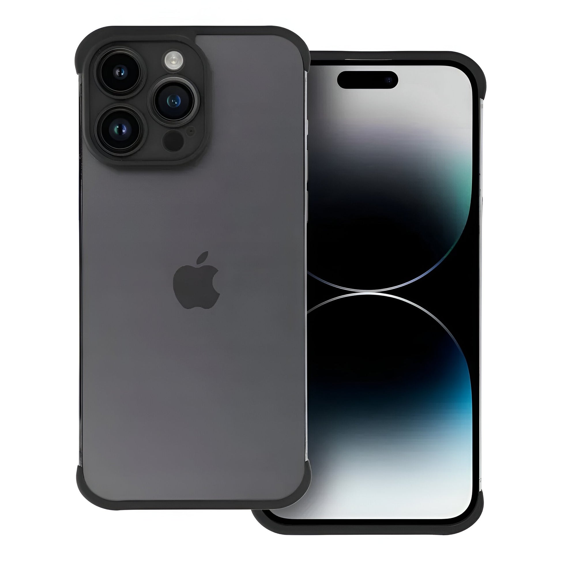 Husa TPU Edgeless Compatibila cu iPhone 15 Pro Max, Klevo, Protectie pentru Colturi si Camera, Aliaj, Antisoc, Antizgariere, Negru Mat