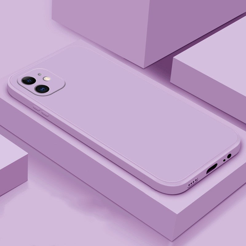 Husa pentru Apple iPhone 14 Klevo, Liquid Silicone, cu Microfibra pe interior, Protectie Antisoc, Grass purple, Mov