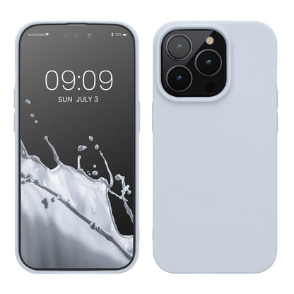 Husa pentru Apple iPhone 14 Klevo, Liquid Silicone, cu Microfibra pe interior, Protectie Antisoc, Grey, Gri