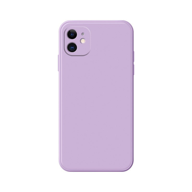 Husa pentru Apple iPhone 14 Pro Klevo, Liquid Silicone, cu Microfibra pe interior, Protectie Antisoc, Grass purple, Mov