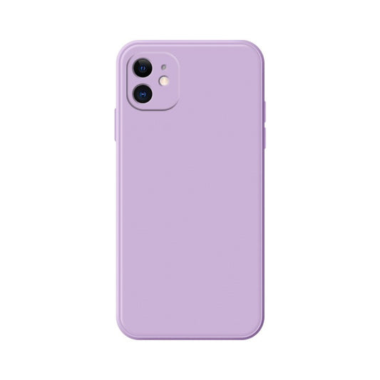 Husa pentru Apple iPhone 14 Pro Klevo, Liquid Silicone, cu Microfibra pe interior, Protectie Antisoc, Grass purple, Mov