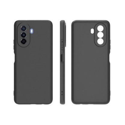 Husa pentru Huawei Huawei Y90, Klevo, Liquid Silicone, cu Microfibra pe interior, Protectie Antisoc, Negru