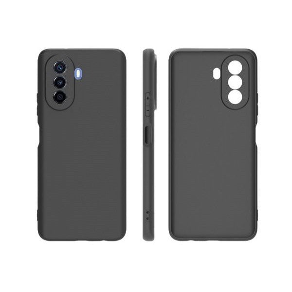 Husa pentru Huawei NOVA Y70, Klevo, Liquid Silicone, cu Microfibra pe interior, Protectie Antisoc, Negru