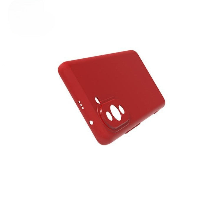 Husa pentru Huawei Y90, Klevo, Liquid Silicone, cu Microfibra pe interior, Protectie Antisoc, Rosu