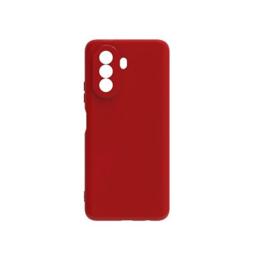 Husa pentru Huawei Y90, Klevo, Liquid Silicone, cu Microfibra pe interior, Protectie Antisoc, Rosu