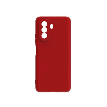 Husa pentru Huawei Y90, Klevo, Liquid Silicone, cu Microfibra pe interior, Protectie Antisoc, Rosu
