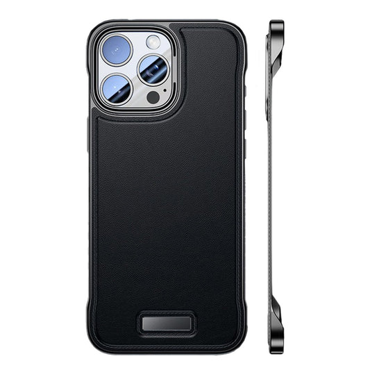 Husa pentru iPhone 16, husa de protectie pentru telefon, Klevo, Design Modern fara margini,din Piele PU,  Subtire, Negru