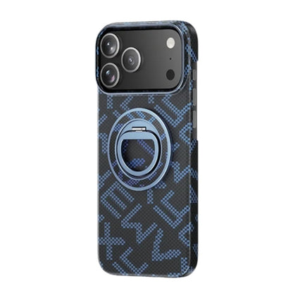 Husa pentru iPhone 17, Klevo, Carcasa de Protectie Rezistenta Ultra-subtire, Suport Magnetic, Aspect Texturat, Albastru