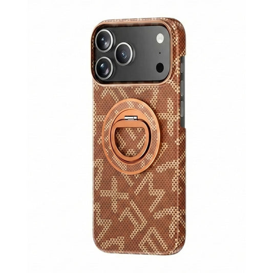 Husa pentru iPhone 17 Pro, Klevo, Carcasa de Protectie Rezistenta Ultra-subtire, Suport Magnetic, Aspect Texturat, Portocaliu